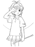 Cardcaptor Sakura Coloring Page